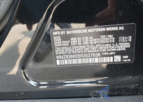 2024 Mini Countryman Cooper S from USA, damaged, VIN WMZ83BR05R3S37636